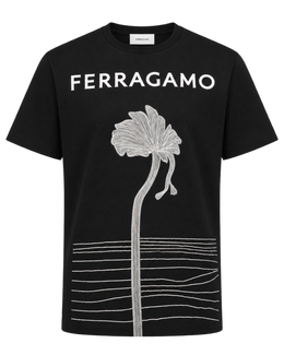 Ferragamo Printed Cotton T-Shirt