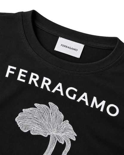 Ferragamo Printed Cotton T-Shirt