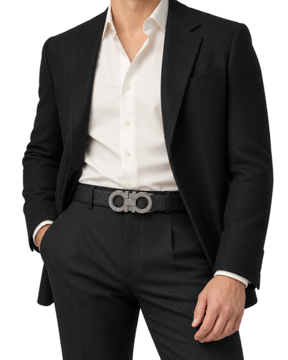 Ferragamo Reversible and Adjustable Gancini Belt