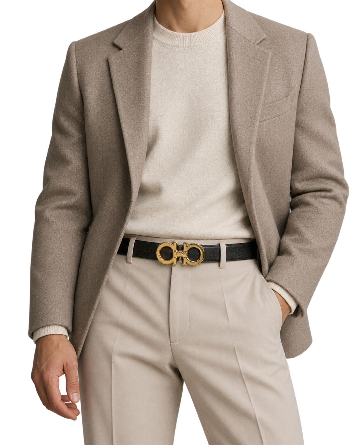 Ferragamo Reversible and Adjustable Gancini Belt