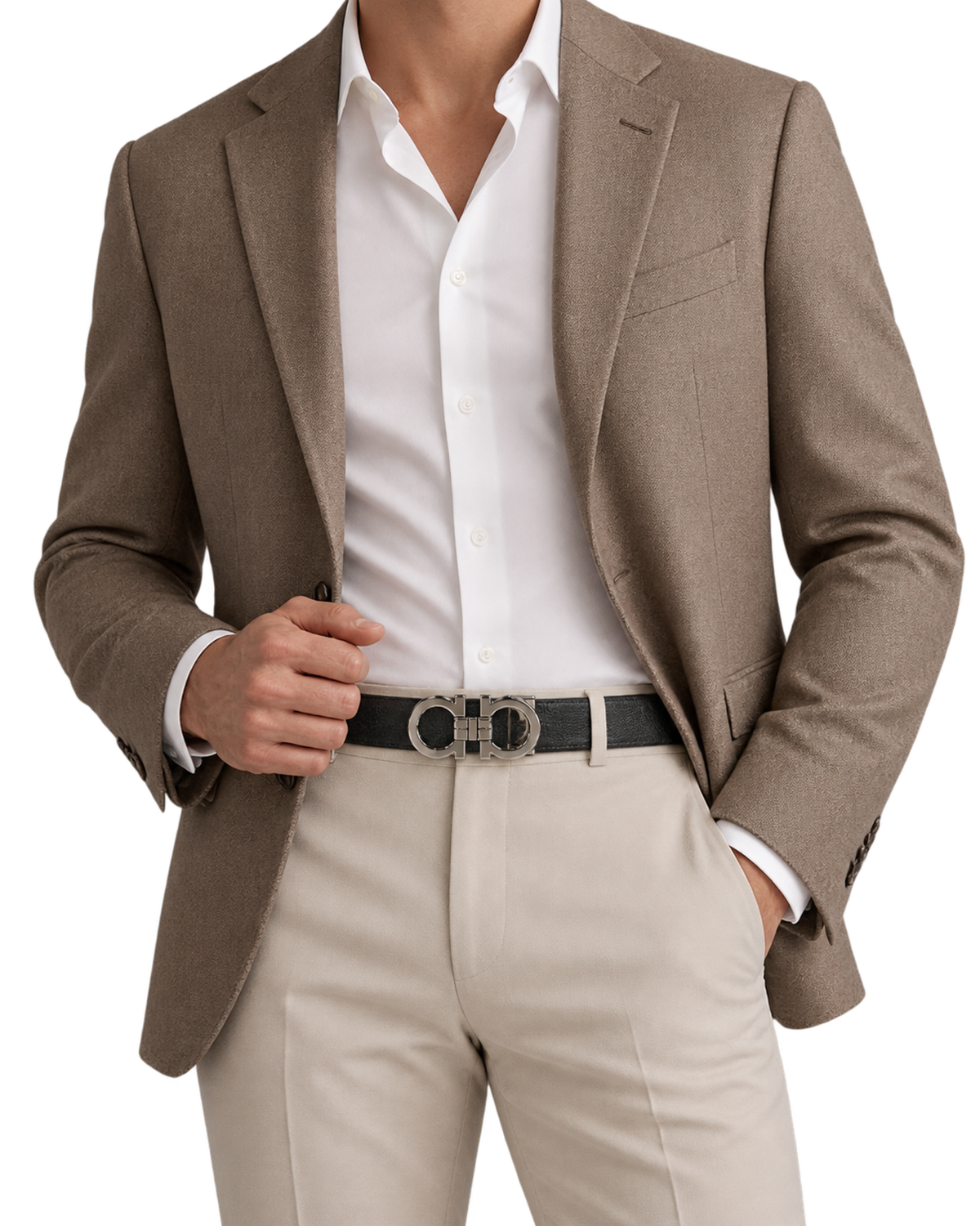 Ferragamo Reversible and Adjustable Gancini Belt
