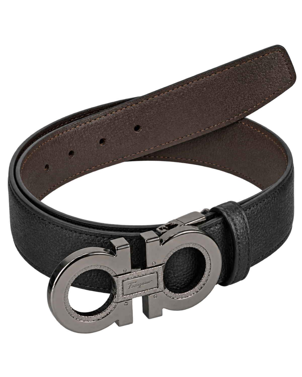 Ferragamo Reversible and Adjustable Gancini Belt