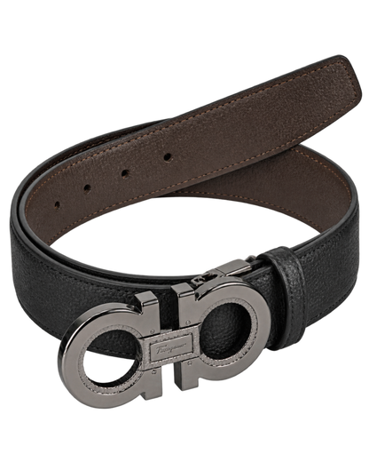 Ferragamo Reversible and Adjustable Gancini Belt