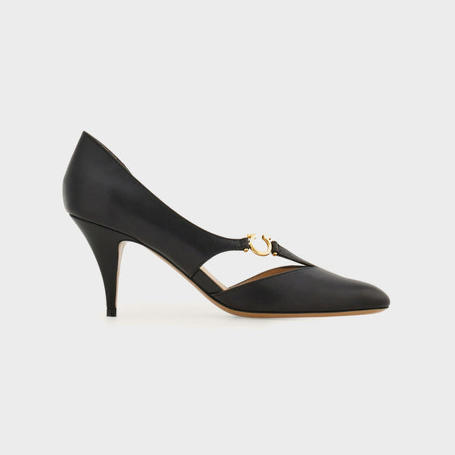Ferragamo - Women's Gancini Logo Pumps - Black