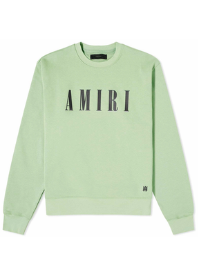 Amiri Core Logo Sweatshirt in Mineral Green