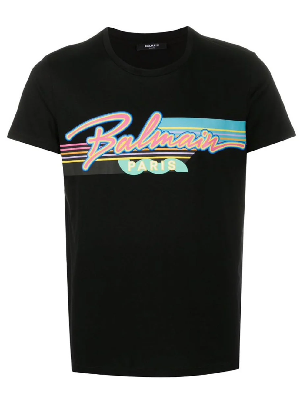 Balmain Retro Logo T-Shirt in Black