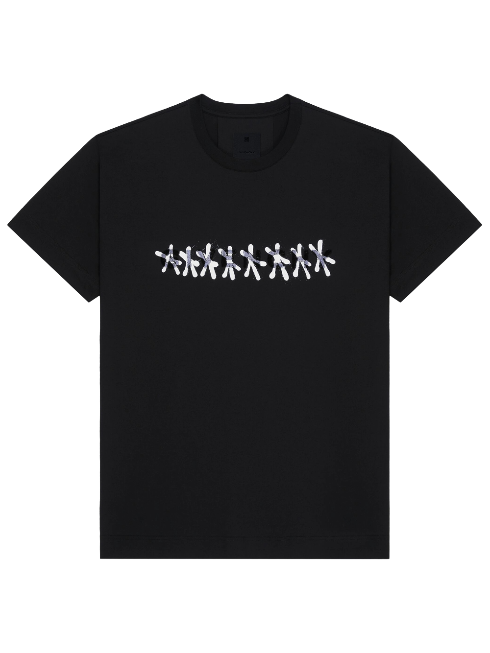 Givenchy Tag Effect Slim Fit T-Shirt in Black