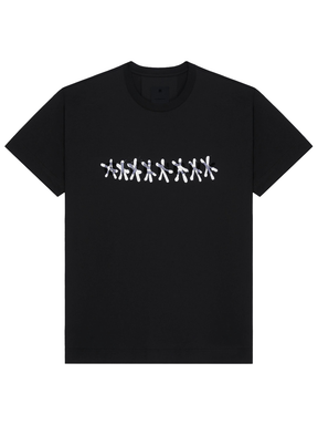 Givenchy Tag Effect Slim Fit T-Shirt in Black
