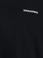 Dsquared2 Black T-Shirt with Lettering Logo Printed on the Chest in Cotton Man