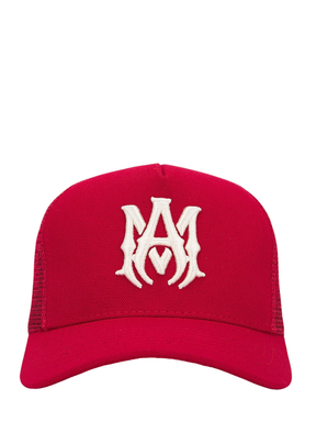 Amiri MA Logo Red Trucker Hat