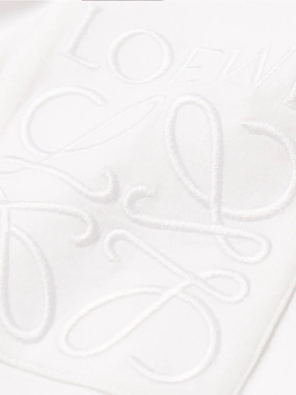 Loewe Tonal Pocket Relaxed Fit White T-Shirt