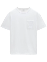 Loewe Tonal Pocket Relaxed Fit White T-Shirt