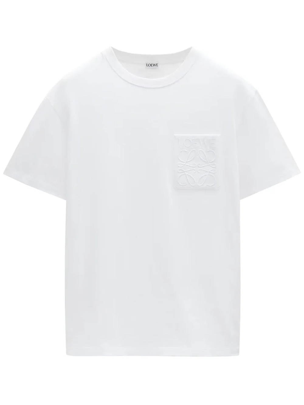 Loewe Tonal Pocket Relaxed Fit White T-Shirt