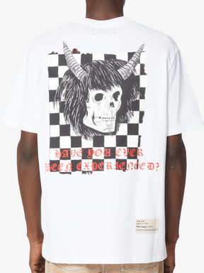 Amiri Wes Lang Checkered T-Shirt in White