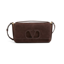 Fill Me suede shoulder bag