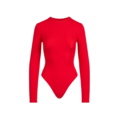 Fits Everybody Long Sleeve Crew Neck Bodysuit