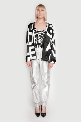 METALLIC TRACK PANTS