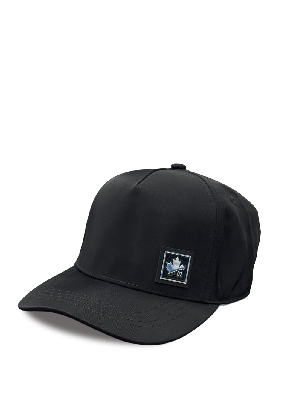 Dsquared2 Small Silver Plaque Cap in Black