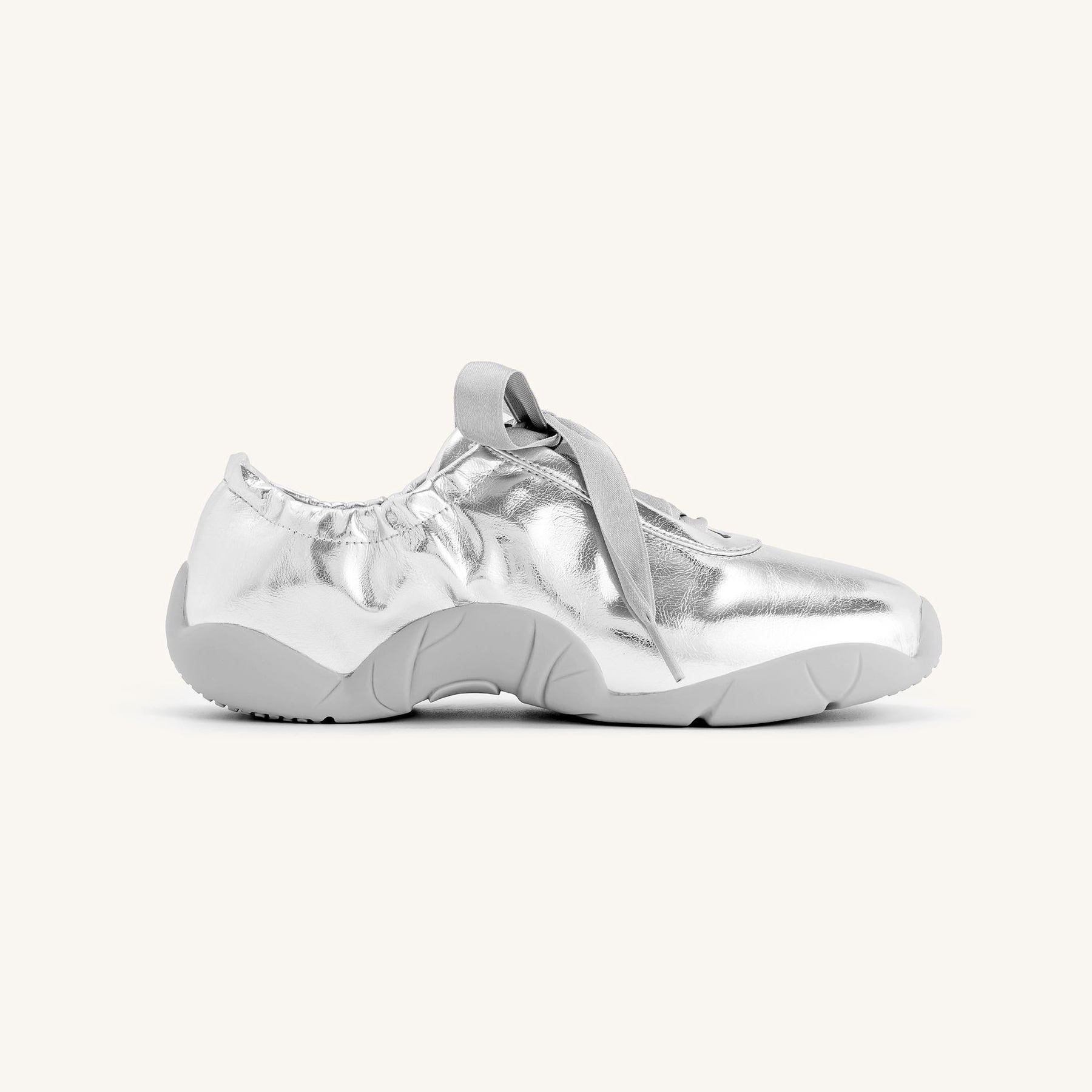 Flavia Ballerina Sneakers - Silver