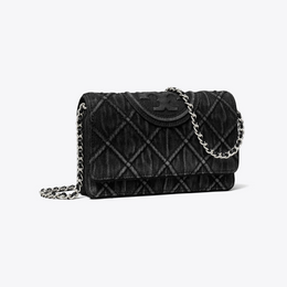 Fleming Denim Chain Crossbody