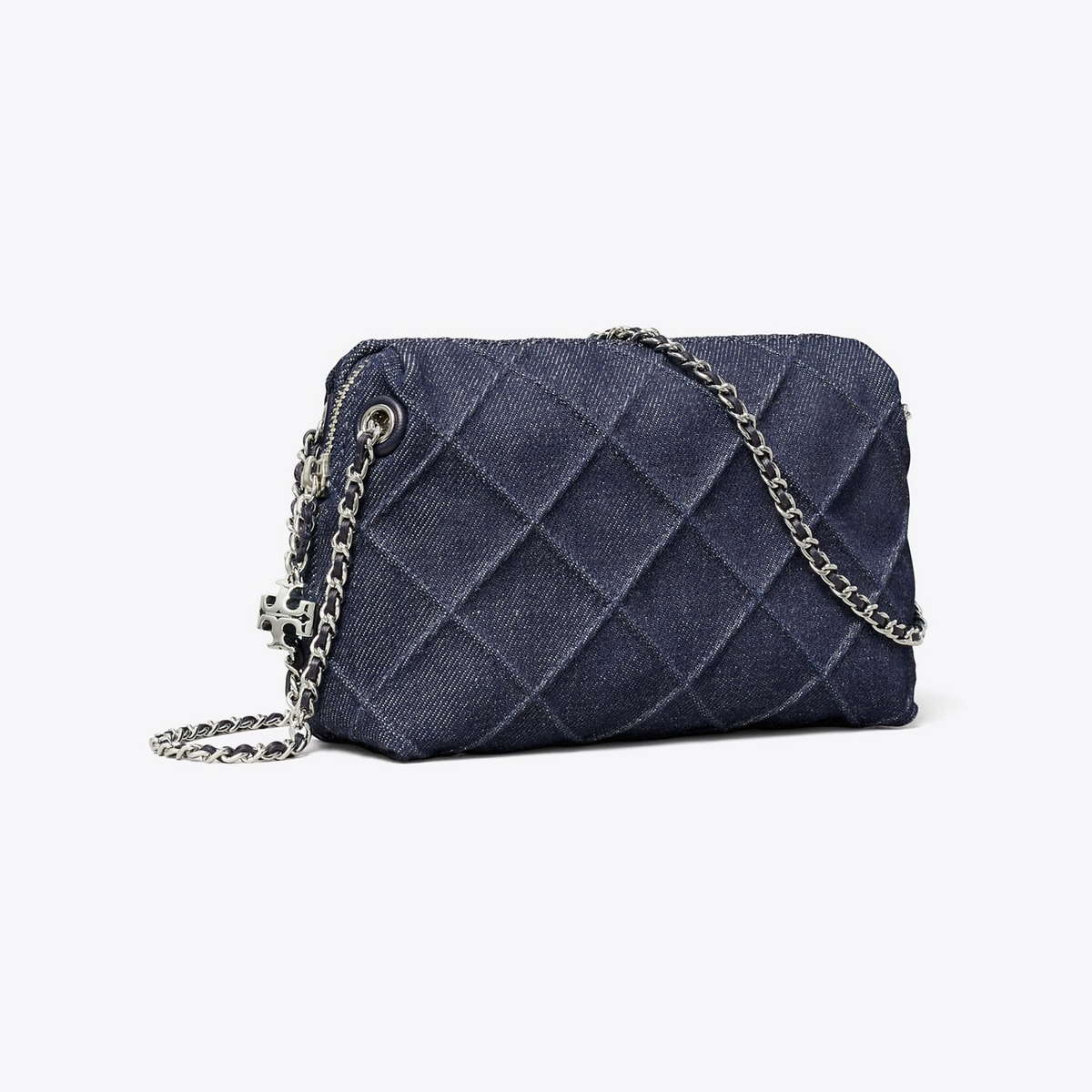 Fleming Denim Soft Crossbody Bag