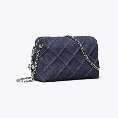 Fleming Denim Soft Crossbody Bag