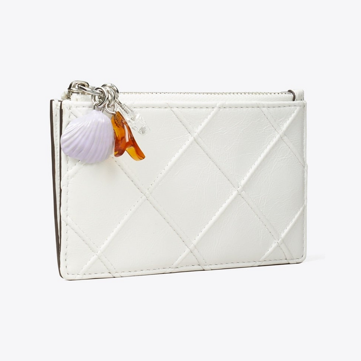 Fleming Distressed Charm Zip Card Case