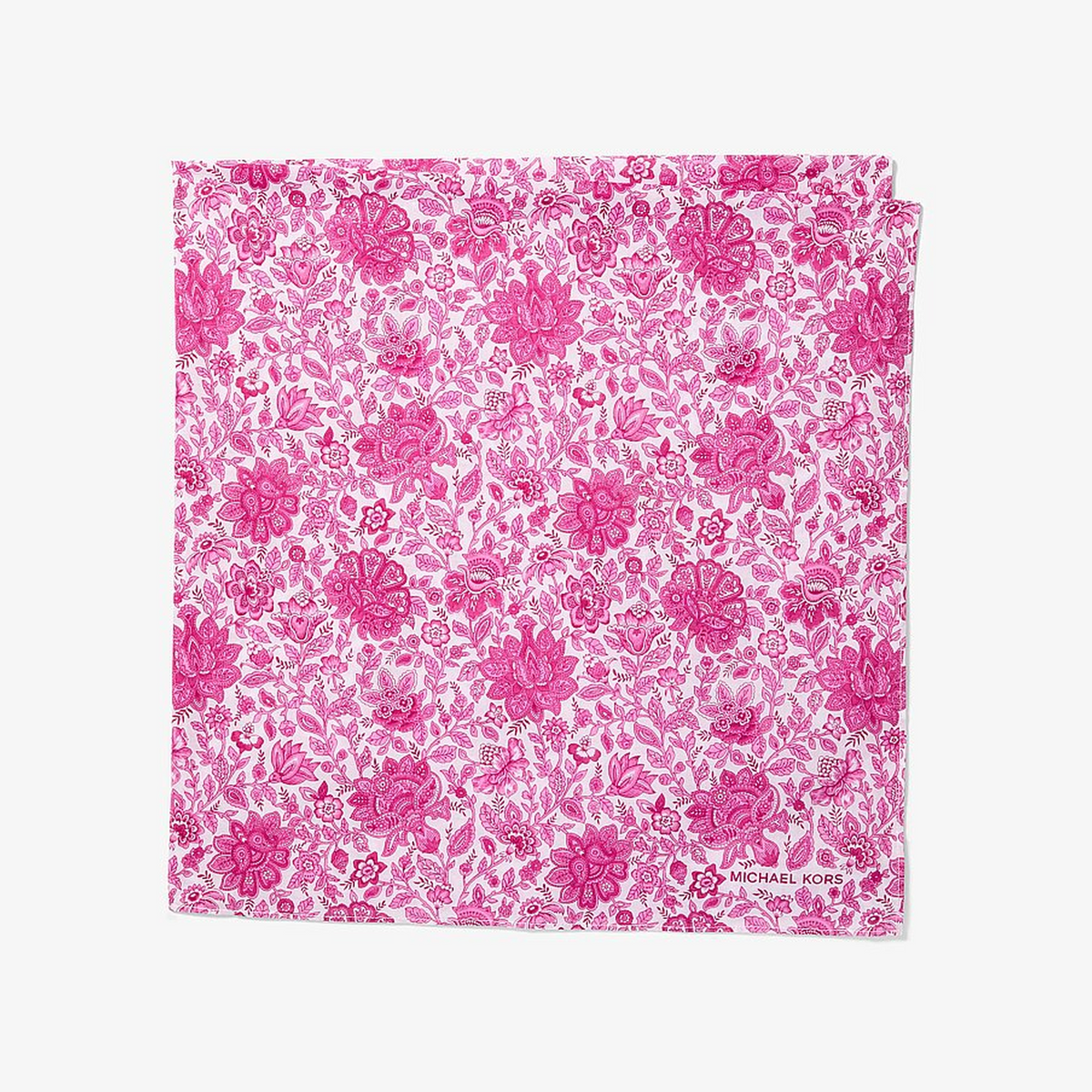 Floral Print Cotton Scarf
