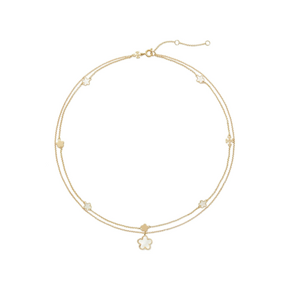 Flower Pendant Chain Necklaces
