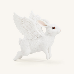 Flying Bunny Shaped Bag - White