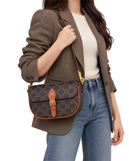 FOLCO SHOULDER BAG IN Toile Triomphe