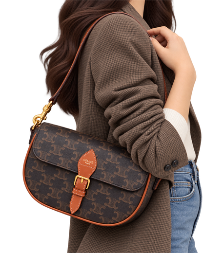 FOLCO SHOULDER BAG IN Toile Triomphe