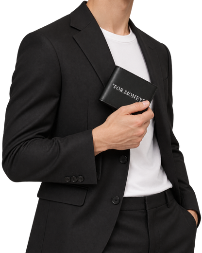 "For Money" bi-fold wallet