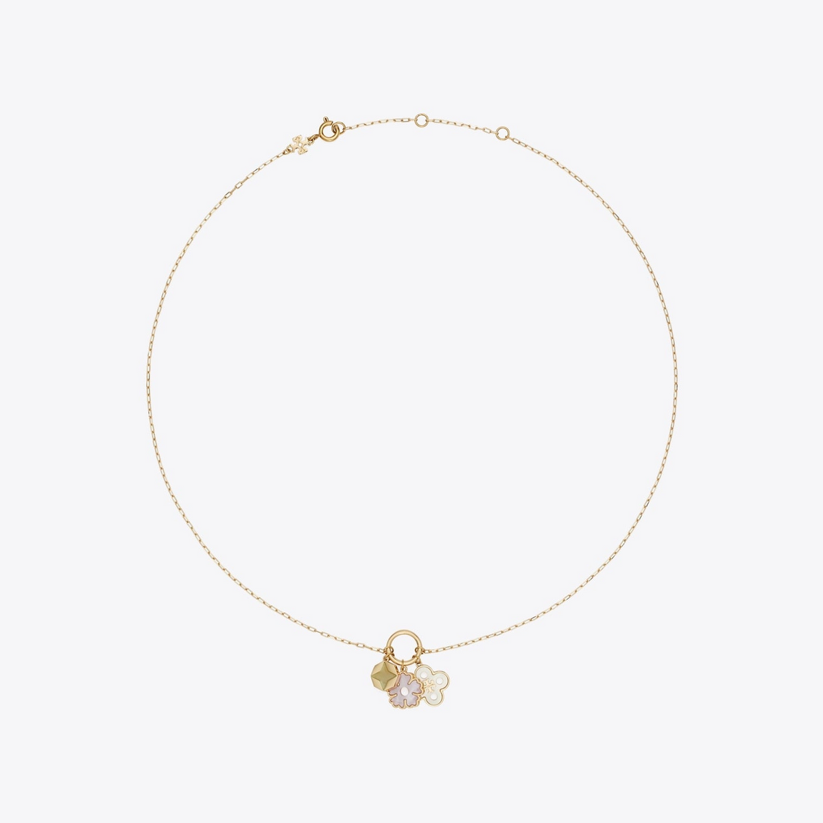 Forget Me Not Charm Pendant Necklace