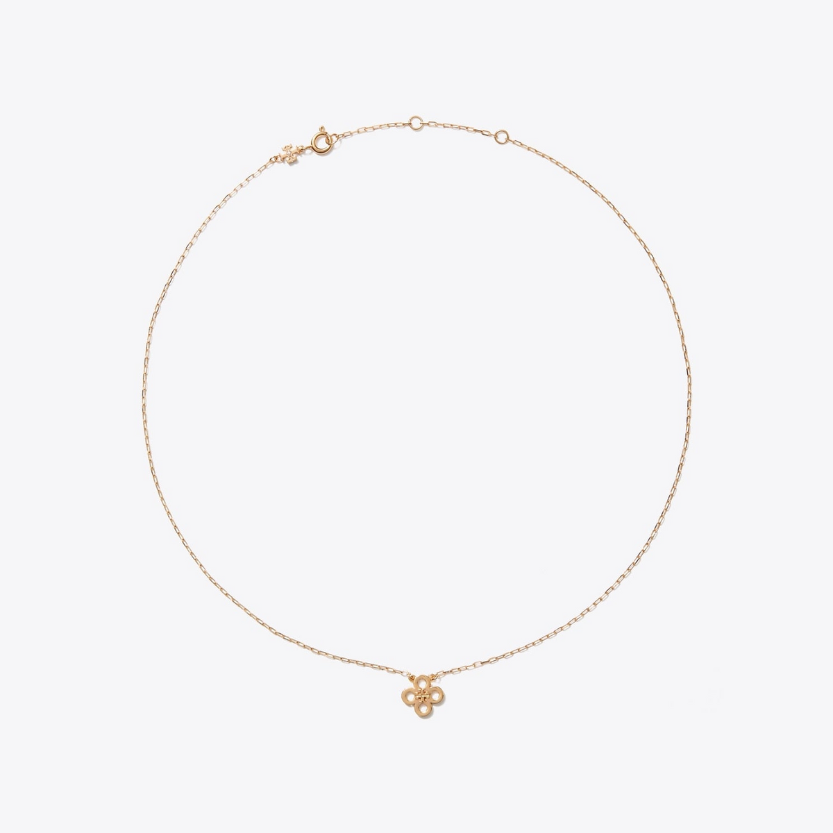 Forget Me Not Clover Pendant Necklace