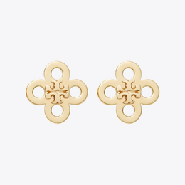 Forget Me Not Clover Stud Earring