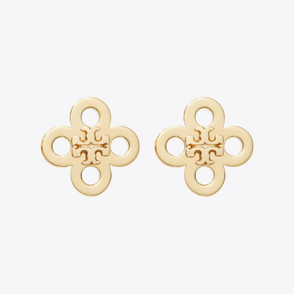 Forget Me Not Clover Stud Earring