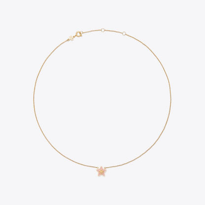 Forget Me Not Star Pendant Necklace