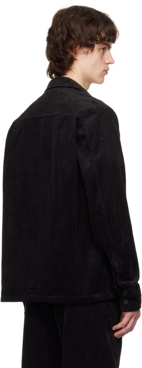 Black Corduroy Overshirt