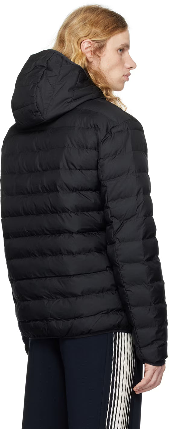 Black Hooded Insulated Jacket