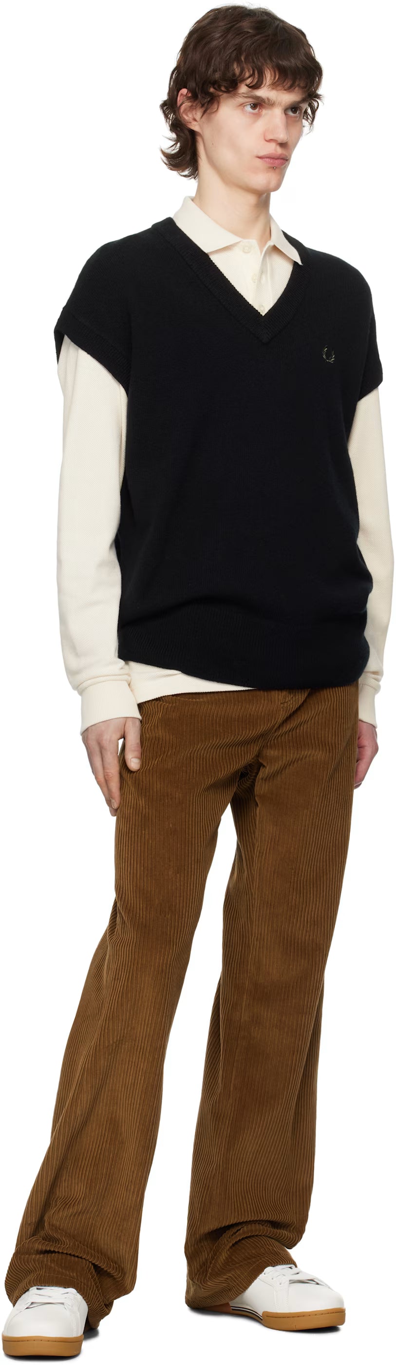 Black Lambswool Vest