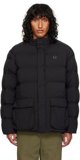 Black Padded Pocket Detail Jacket