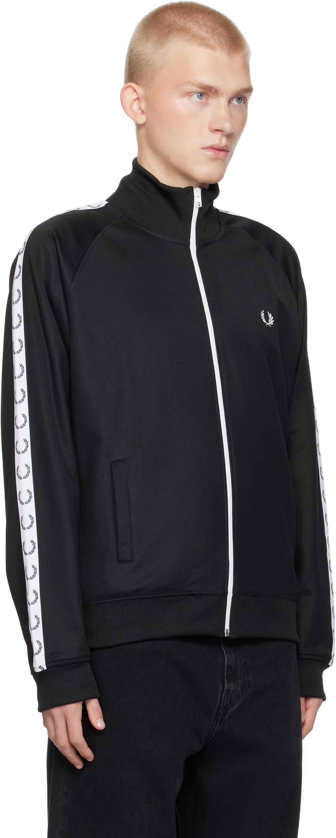 Black Taped Track Jacket