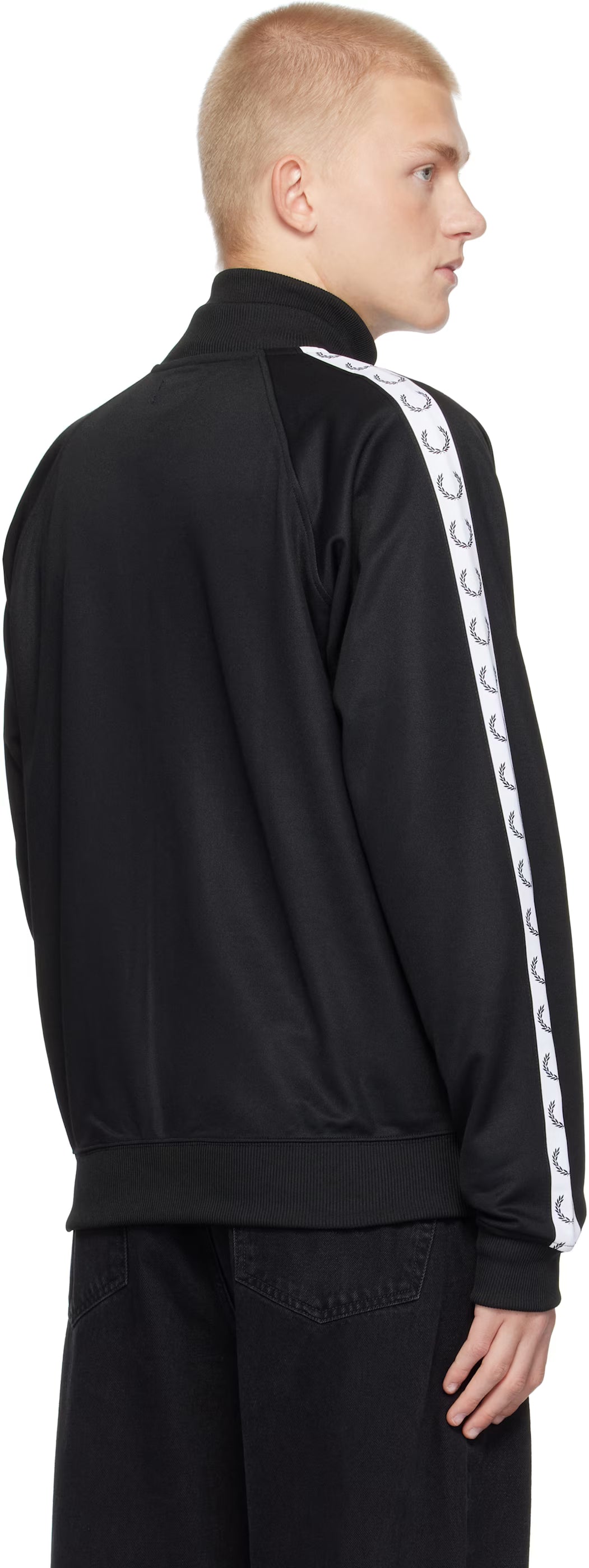 Black Taped Track Jacket