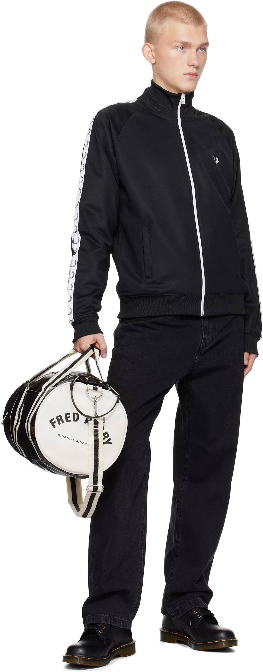 Black Taped Track Jacket