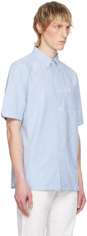 Blue Embroidered Shirt