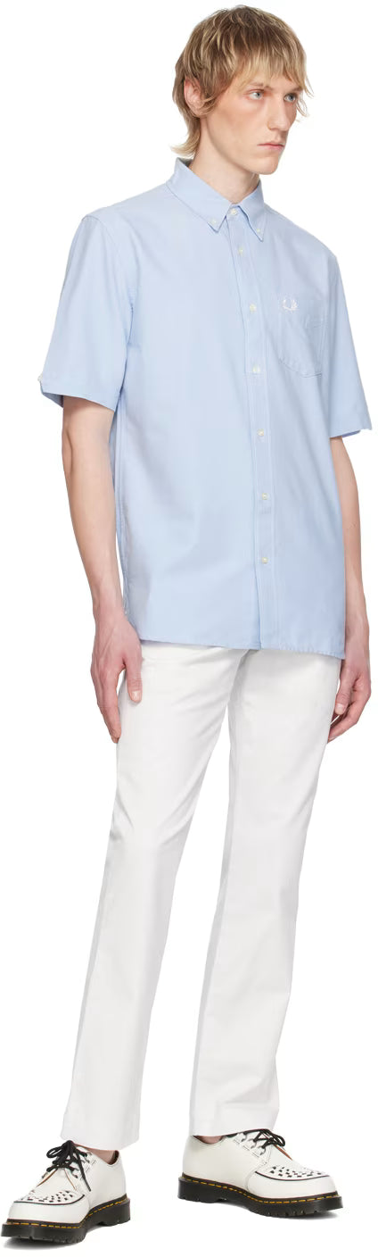 Blue Embroidered Shirt