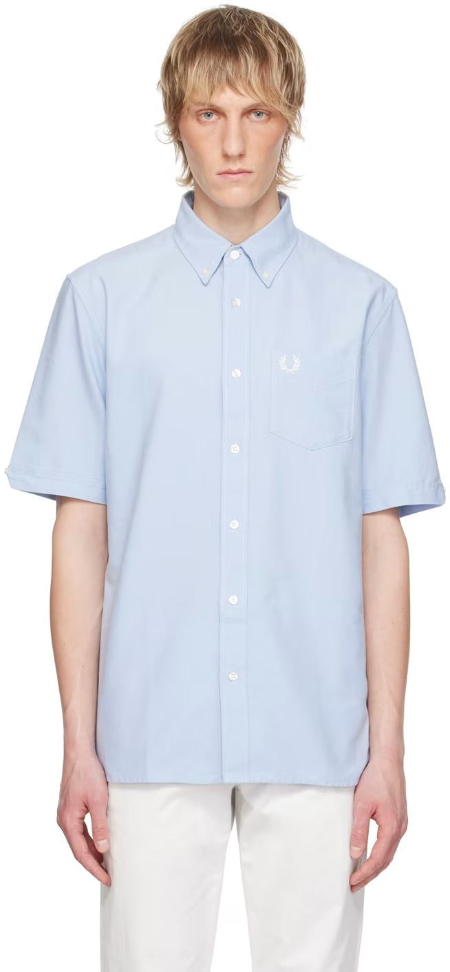 Blue Embroidered Shirt