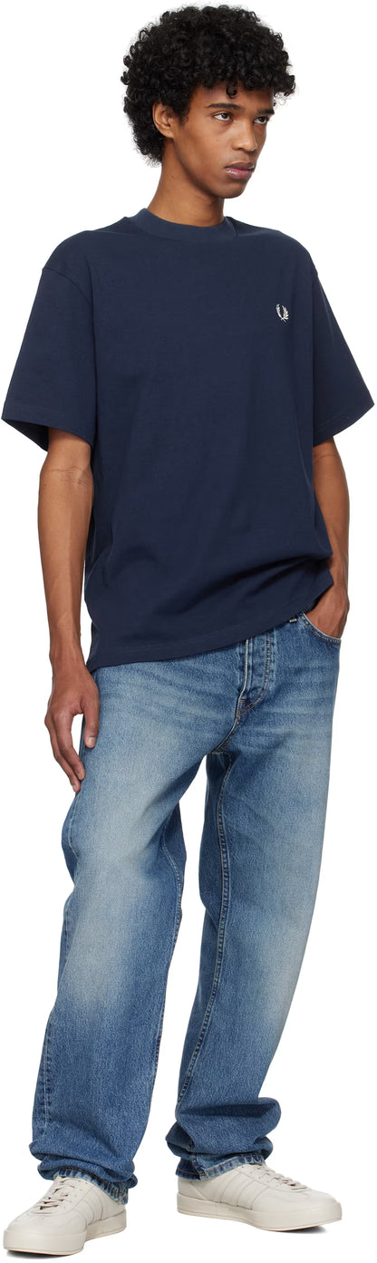Blue Embroidered T-shirt