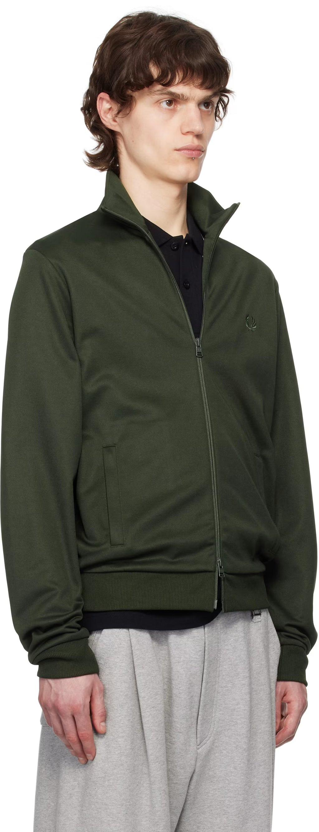 Green Tricot Track Jacket